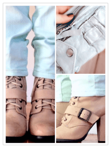 Tan Booties and Clutch 1.10.14